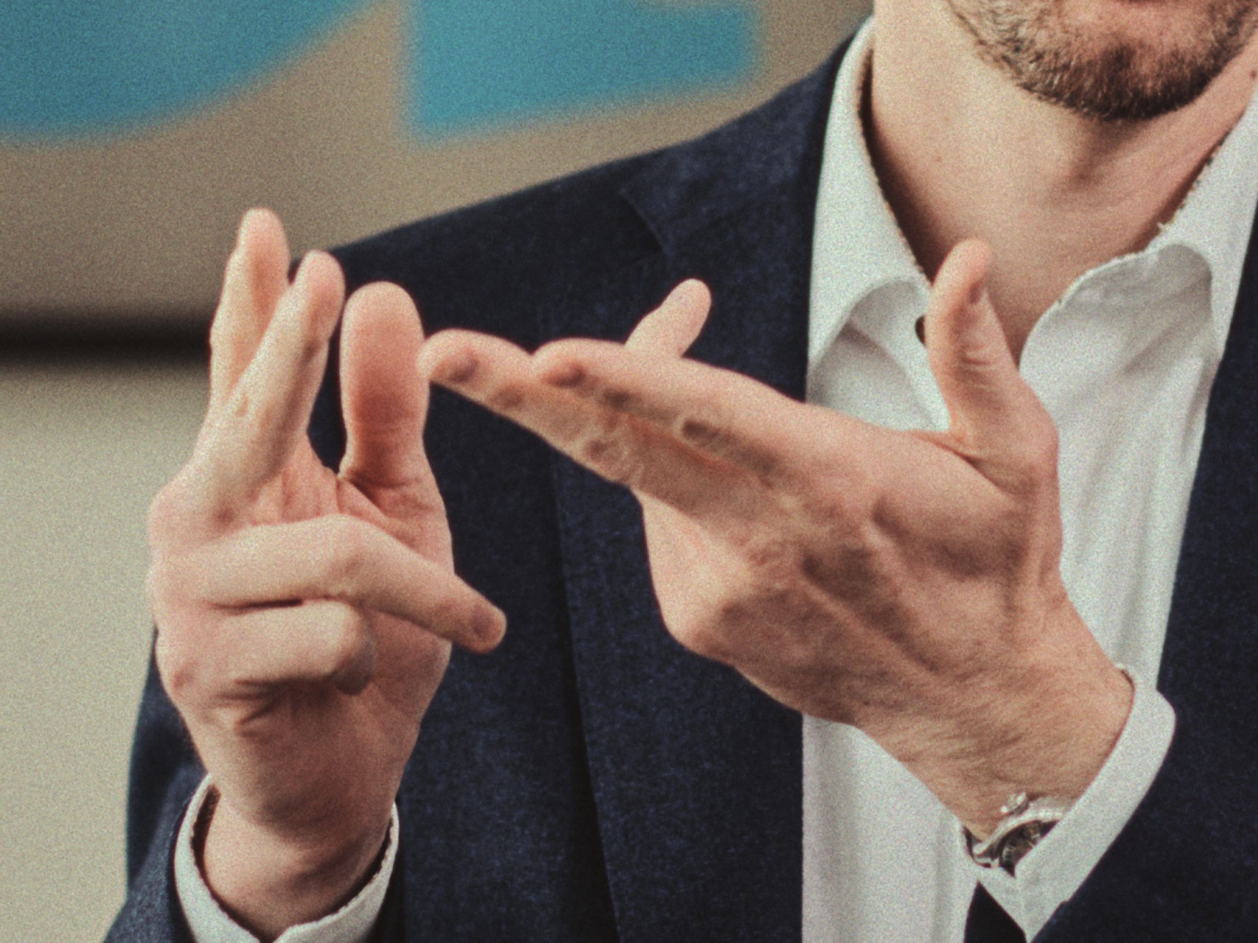 Zuschnitt Hände Schneider